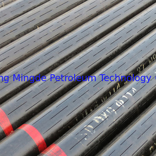 Hot Rolled Galvanized Tubing Slotted Liner with Welded-On Connections 0.02 Inch Slot Size and Manufacturing